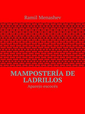 cover image of Mampostería de ladrillos. Aparejo escocés
